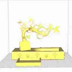 Tree with Crosses Jewelry Holder
