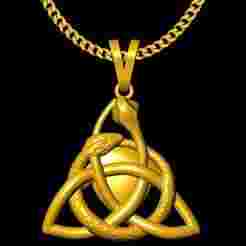 triangle snake charm 20mm