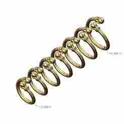 Triple carved claw bead ends bypass band US sizes 5to11 3D print model