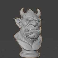 trol/Orc Bust - 3D Printed Model!