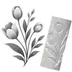 Tulip Flower | Organic Debossed Pattern Roller for Clay | Tulip 3D Print Design