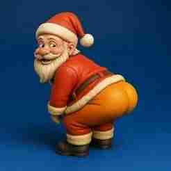 Twerking Santa Claus STL – Hilarious Booty Pose Christmas 3D Print