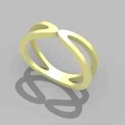 Twin Leaf Ring – Nature Inspired Minimalist Band