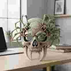 Twin-Spider Skull Mask