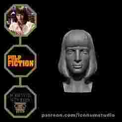 Uma Thurman as Mia Wallace – Pulp Fiction 3D Printable Bust STL and OBJ