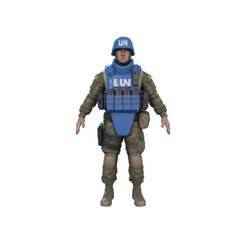 UN Peacekeeper Soldier Figure