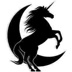 unicorn with its mane flowing into the shape of a crescent moon 6 - 2D/3D Wall Art STL+SVG For CNC Router, Plasma, Waterjet, Laser & 3D Printer