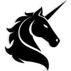 unicorn's head with a spiral horn 2 - 2D/3D Wall Art STL+SVG For CNC Router, Plasma, Waterjet, Laser & 3D Printer