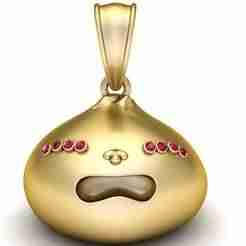 unique gold pendant