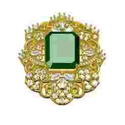 Unique Large Top Art Deco Ring