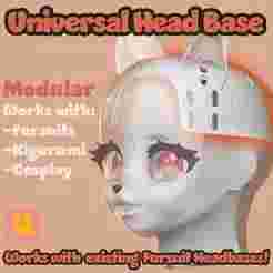 Universal Fursuit Head Base -Modular Fursuit head back