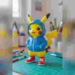 Urban vibes / urban Pikachu 03 / fan art / art toy / magic makes