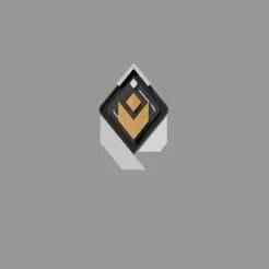 Valorant Radiant Rank Keychain and Badge