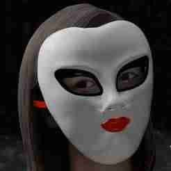 Venetian Geisha Masquerade Mask - Perihelion Prints