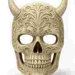 Venetian Mask with Horns