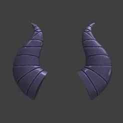 Vermeil in Gold Horns prop cosplay 3d model (stl file) for printing
