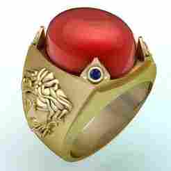 Versace ring - Medusa ring - Oval stone ring  - N92