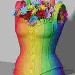 Victorian Corset Vase & Pencil Holder – Stylish 3D Printable Organizer