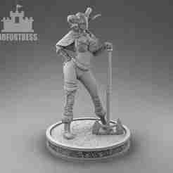Viking girl with an axe