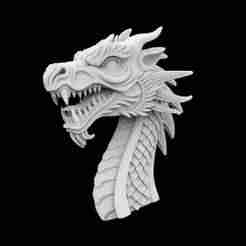 Viking Ship's Dragon Head 3D Printable Model