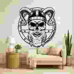 Viking Skull - Wall Art Multicolor