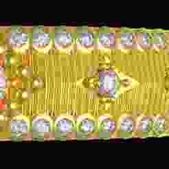 Vintage Gold Citrine Tennis Bracelet