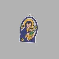 Virgin Mary of Perpetual Help key chain