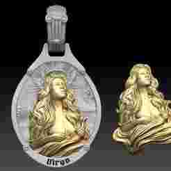 Virgo Zodiac Pendant