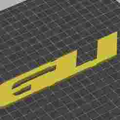 volkswagen GLI logo front grille