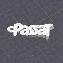Volkswagen Passat Keychain – 3D Printable Car Keyring (by WDM)
