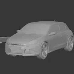 Volkswagen Scirocco R 2010 - Complete 3D Model (Printable)