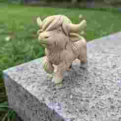 Walking Highland Cow