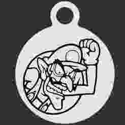 Waluigi Keyring