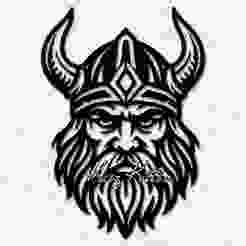 Warrior VIking Portrait Wall Art Home Decor