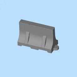 Water barrier, cement barrier module, road barrier, modular safety barrier, plastic barrier 05 miniature scene model