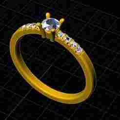 Weddingring with stones