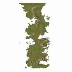 Westeros 3d map stl