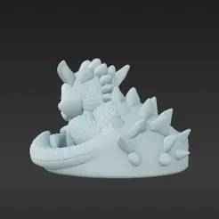 Whimsical Dragon Holder for Smart Home Speaker