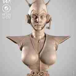 WICKED MARVELTHE WASP PORTRAIT BUST: TESTED AND READY FOR 3D PRINTING