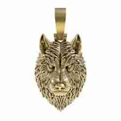 Wild Wolf Head Pendant