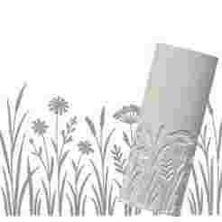 Wildflower Border | Organic Debossed Pattern Roller for Clay | Meadow Flowers 3D Print Design