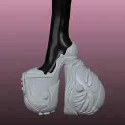 WINDOWSEN TYPE CYBER PLATFORM BOOTS FOR MONSTER HIGH