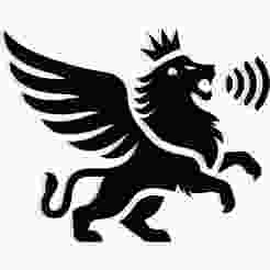 winged lion roaring 2 - 2D/3D Wall Art STL+SVG For CNC Router, Plasma, Waterjet, Laser & 3D Printer