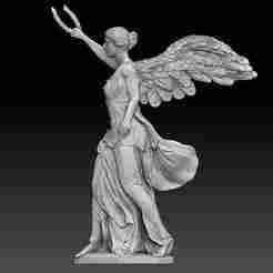 Winged Victory Relief – STL Model for CNC and 3D Printing
