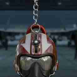 Wingman Jet Combat Helmet Keychain (No Supports)