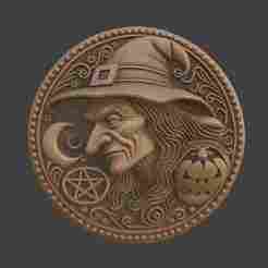 Witch Button / Wall Art