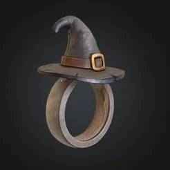 🧙‍♀️ Witch Hat Halloween Ring - 3D Printable Creepy Jewelry & Costume Accessory