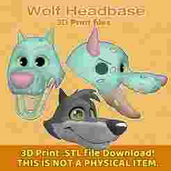 Wolf Cosplay, Mask, or Fursuit Headbase