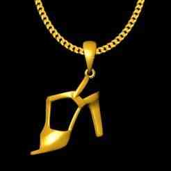women shoe pendant charm