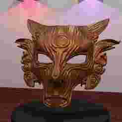 Woodland Guardian Wolf Mask
